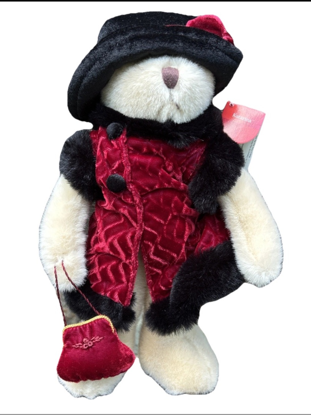 vintage Russ Berrie "Katarina" teddy bear from the "Memories of Love" collection